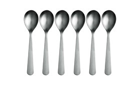 Normann Cutlery spoon group on white background